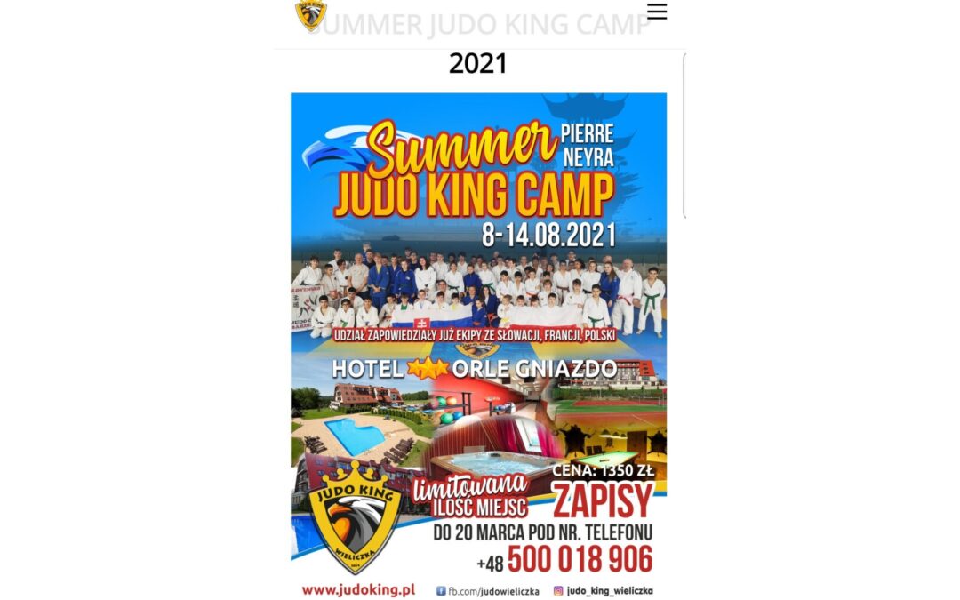 Summer judo camp